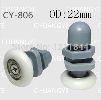 nylon pulley sliding door wheels glass shower room pulley sliding door OD:22mm