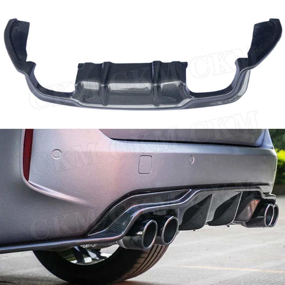 

3D Style Carbon Fiber Rear Lip Diffuser Fit for BMW X5M X6M F85 F86 2015 2016 2017 2018 FRP Bumper Guard