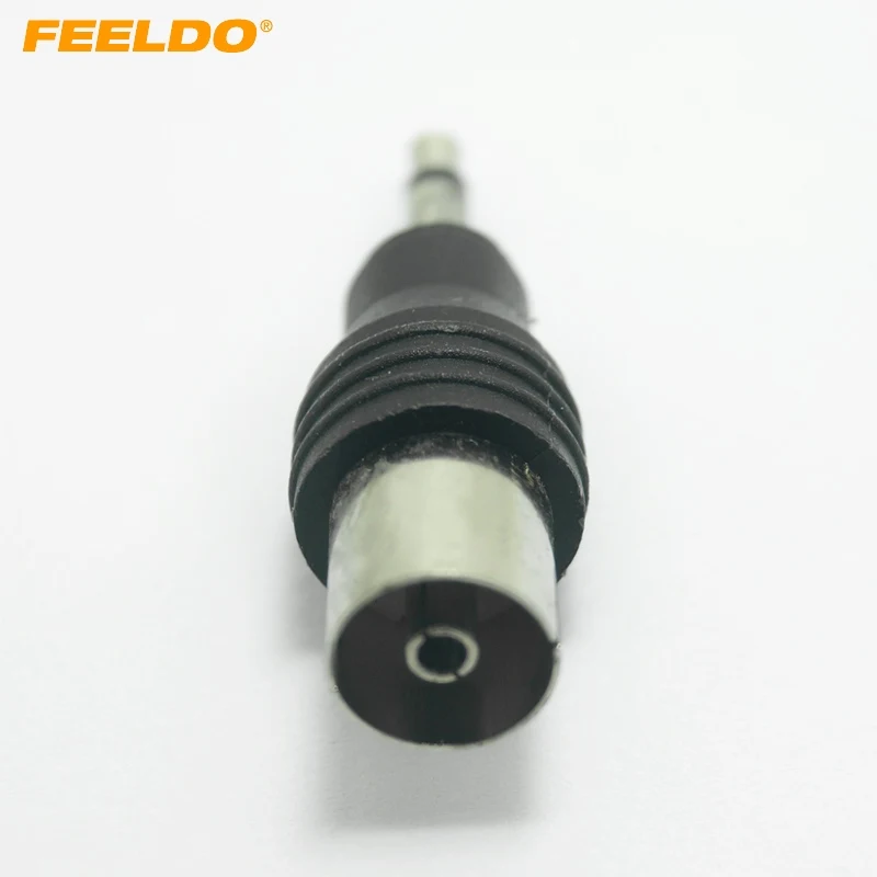 

FEELDO 1PC Car Auto Motor 3.5mm TRS Connector to IEC (Female) Adaptor Plug #FD-1547