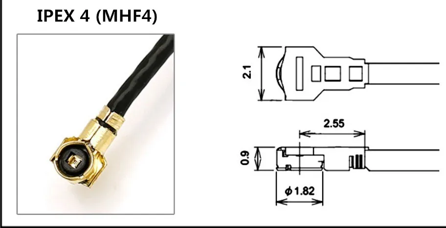 MHF4 FPC inside Antenna IPEX4 LTE Flexible Antenna 4G NGFF interface M.2 Modem for EM7565 EM7511 LM940 EM20 5G RM500Q Module