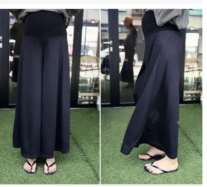 New Women Clothing Maternity Fashion Wide Leg Pants High Waist Modal Soft blue Colors Maternity Pants Summer Women\'s Office Pan