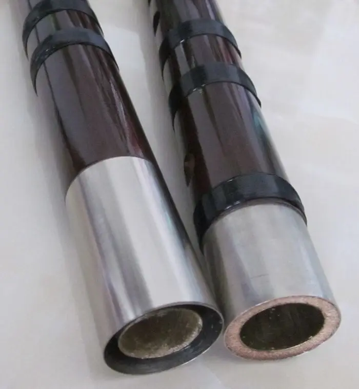 Chinese Noble Bamboo Flute, Professional Transversal, CDEFG Key, Black ox Horn, Open Hole, Dizi Bamboo Flauto, High Quality