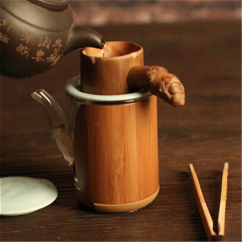 Natural Bamboo Tea Strainer Infuser Filter Infusor Tea Tools Sieve For Tea Brewing Tea Drinkware Accessories Colander Gadgets