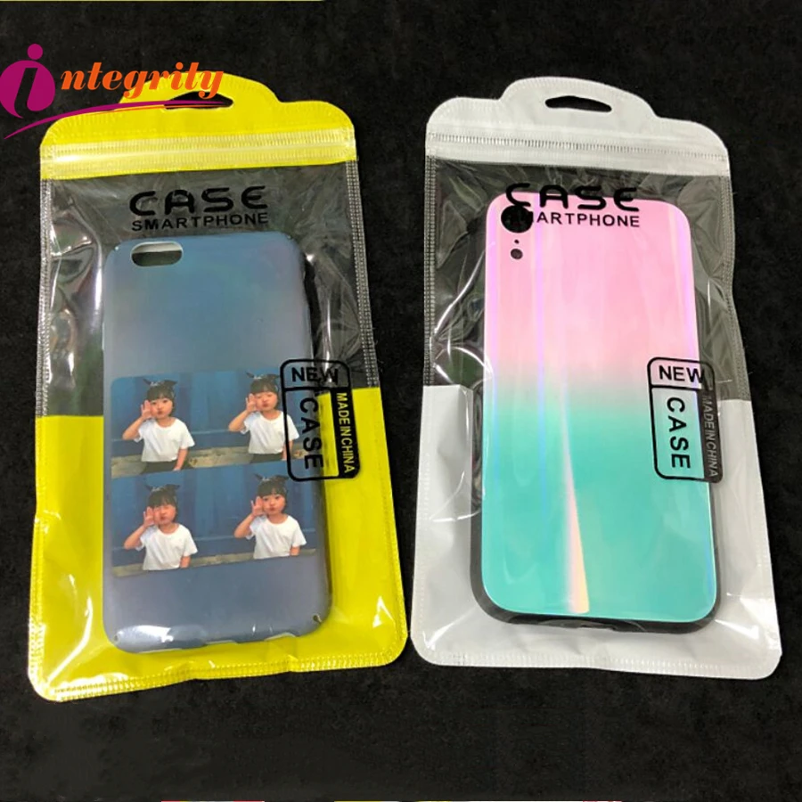INTEGRITY 100pcs 11.5X20.5cm Transparent Case Cover Moisture-proof Package storage Bags Bright glossy self sealing Packaging bag
