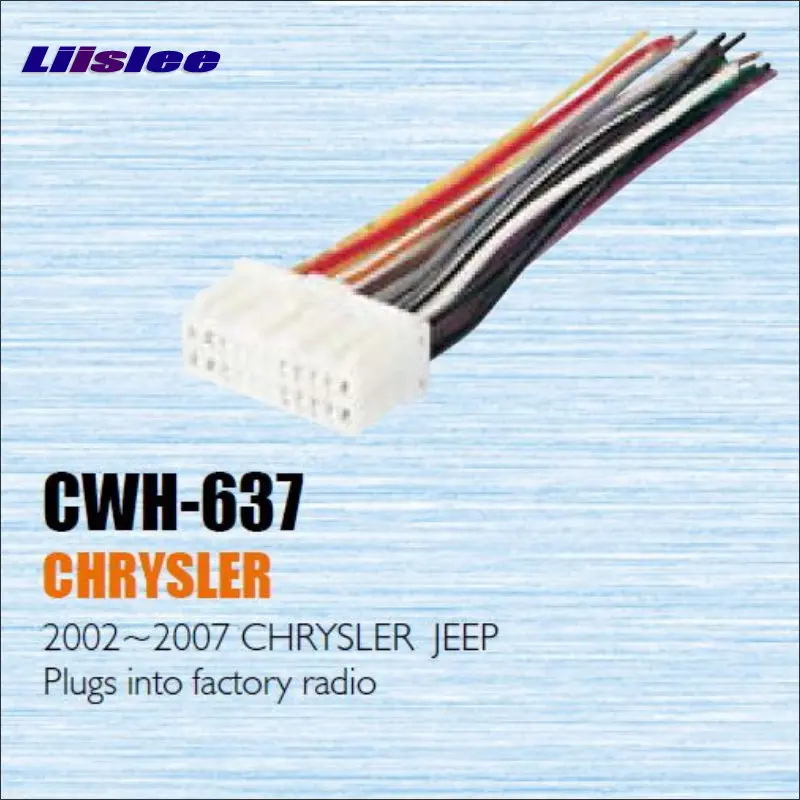 

Car CD DVD Player Power Wire Cable Plug For Chrysler 2002-2007 Plugs Into Factory Radio / DIN ISO Female