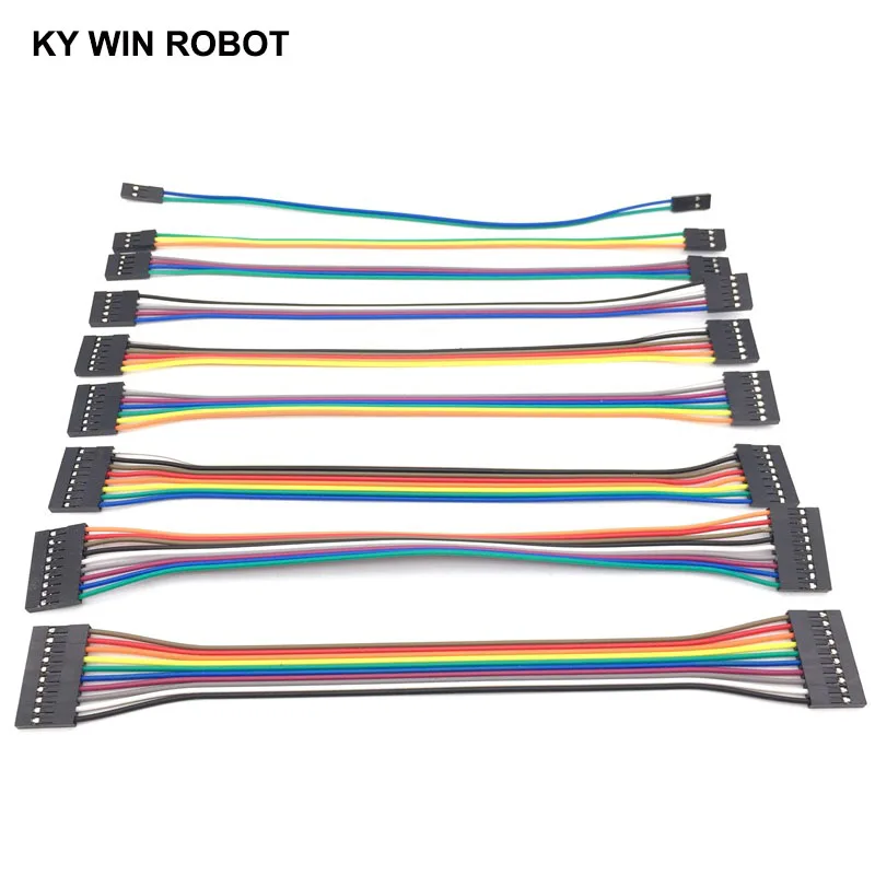 Dupont line 20cm 2.54mm Female to Female 2P/3P/4P/5P/6P/7P/8P/9P/10P/12P Color Breadboard Cable Jump Wire Jumper For Arduino