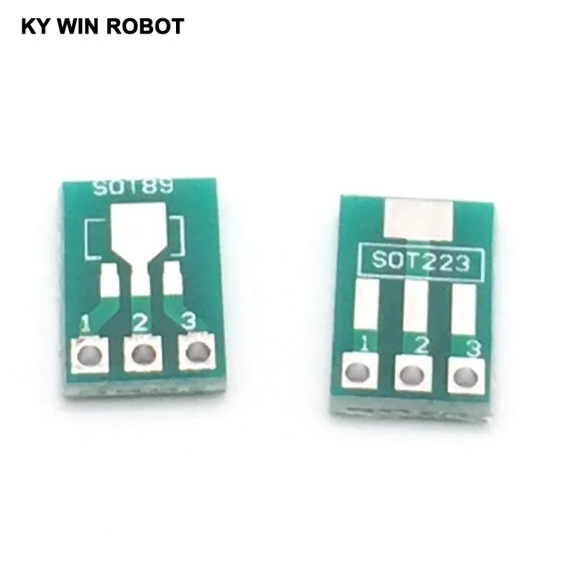 Placa adaptadora 20 piezas SOT89 A DIP SOT223 A DIP, placa de transferencia, Pinboard, pasador de paso de 1,5mm, prueba de espacio, PCB, placa de