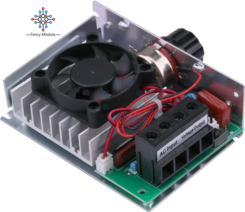 10000W Ultra-high Power SCR Motor Speed Controller Electronic Regulator Dimming Speed Control with Fan