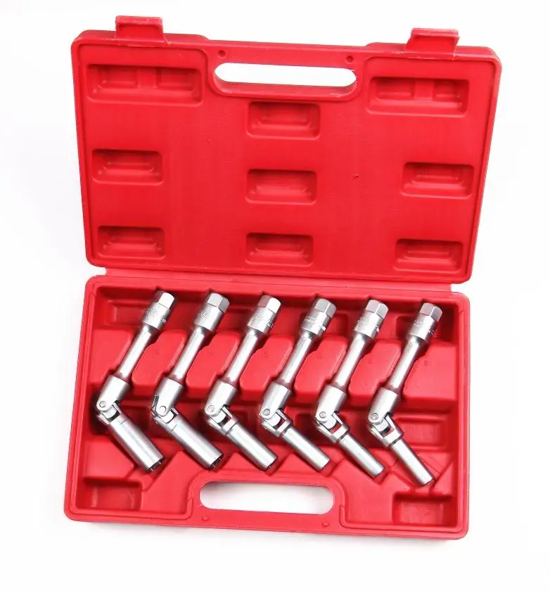 

6pcs 3/8 Diesel Preheating Plug Sleeve Set Hot piston wrench kit 8mm 9mm 10mm 12mm 14mm 16mm car tool NO.A0806