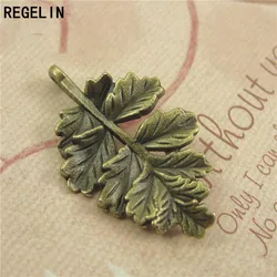 REGELIN-Colgante con forma de hoja de arce, colgante con forma de hoja de arce de bronce antiguo, 20x31mm, para collar Diy, fabricación de joyas, artesanía hecha a mano, 10 Uds.