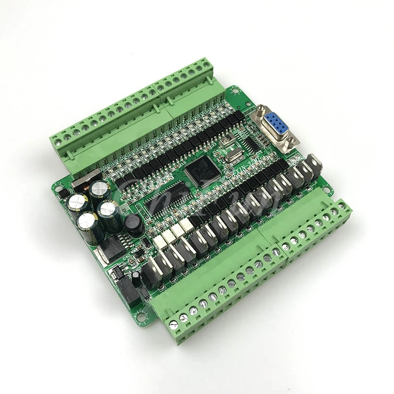 

PLC industrial board 16 input 16 Transistor output FX1N-32MT 4 way 100K pulse can be online RS485 Modbus Rtu