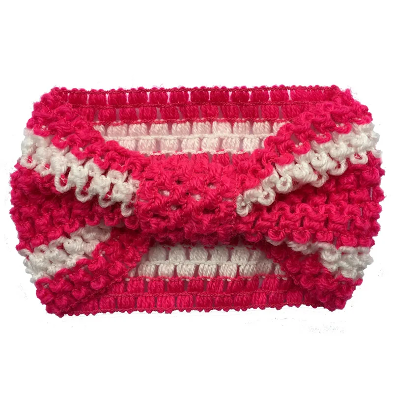 Nuova Maglia Del Bambino Della Fascia Del Crochet Top Nodo Elastico Turbante Ragazze Testa Avvolgere Orecchie Scaldino Copricapi