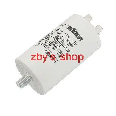 CBB60A-1 AC 450V 16uF 8mm Thread Washing Machine Polypropylene Film Capacitor