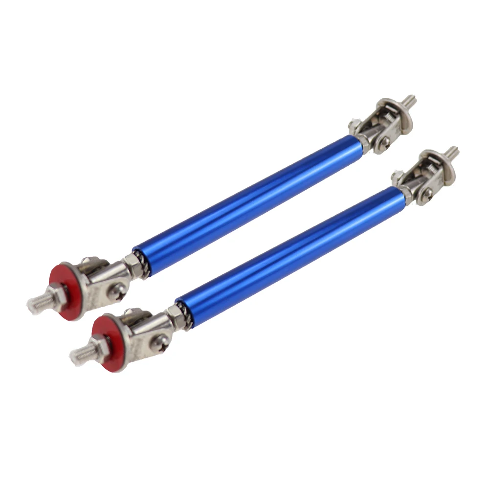 Car Splitter Rods Racing Adjustable Adhensive Front Rear Bumper Lip Support Strut Brace Tie Pull Bar Kit 75/100/150/200mm 1 Pair