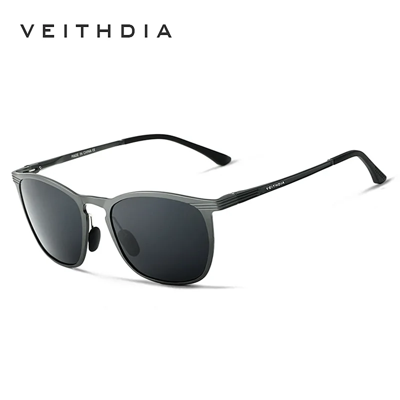 VEITHDIA Sunglasses Unisex Retro Aluminum Magnesium Brand Polarized Lens Vintage Eyewear Accessories Sun Glasses Men/Women 6630