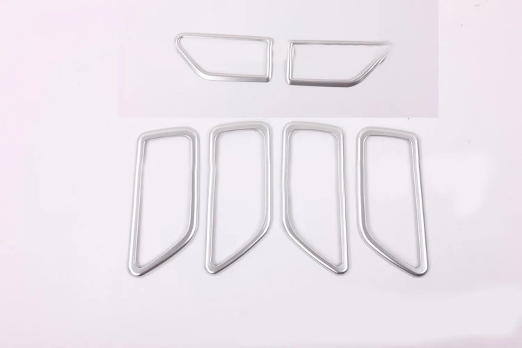 

ABS Matte 6pcs Dashboard Side Air Outlet Vent&Door Inner Handle Bowl Cover Frame Trim For Suzuki Swift Hatchback 2018-2019