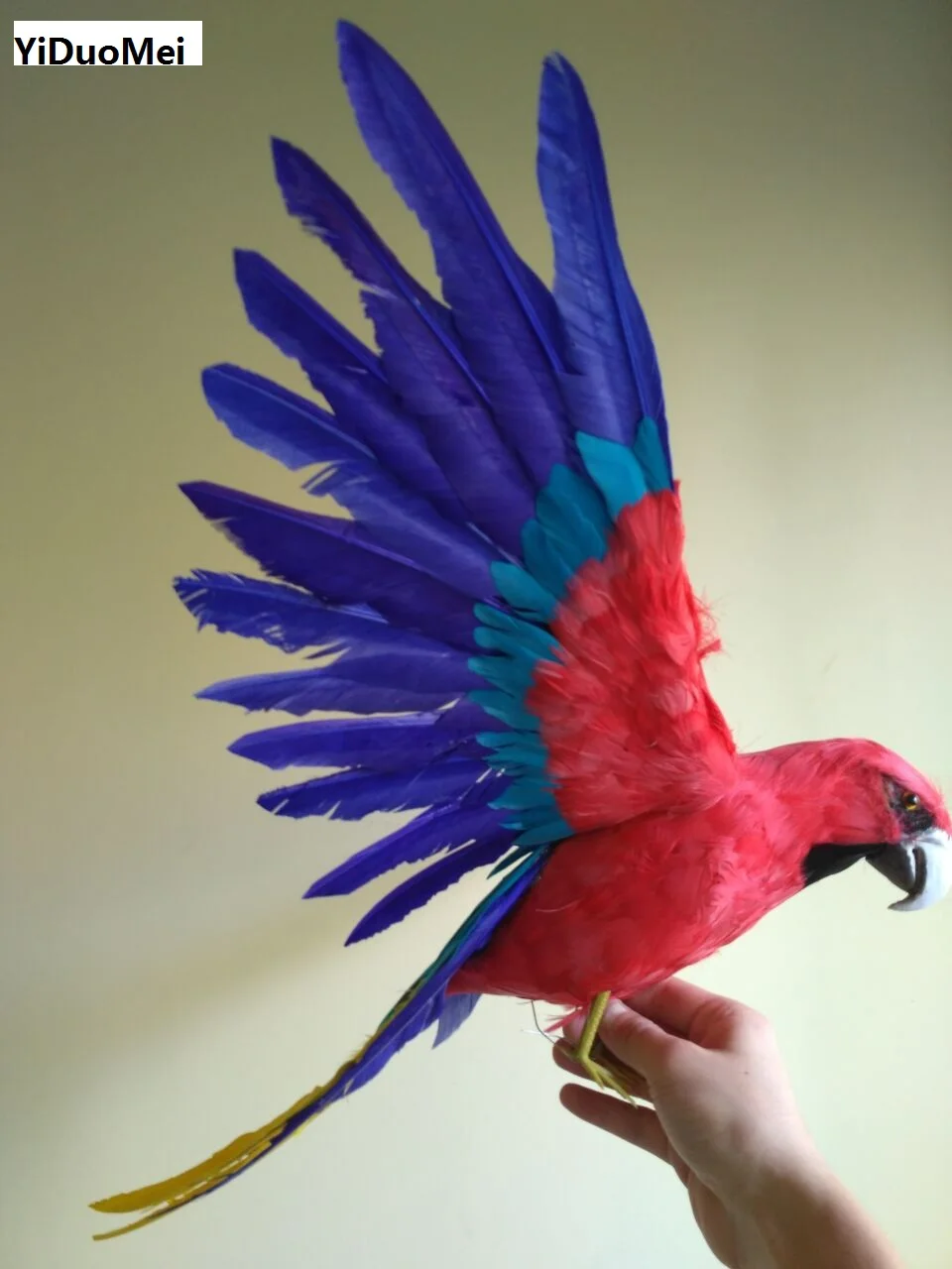 large 45x60cm colourful feathers parrot bird model spreading wings parrot handicraft,prop,home garden decoration gift p1828