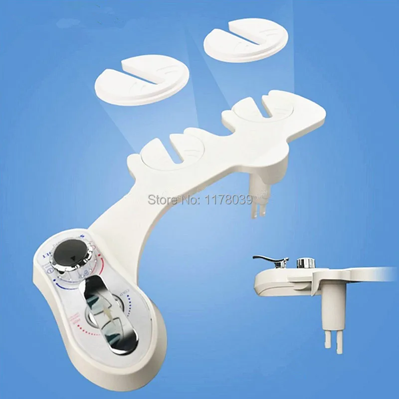 Cold water bidet with double nozzles,Feminine Hygien and Clean Butt Bidet,wash women ass non electric Toilet seat bidet,J17295