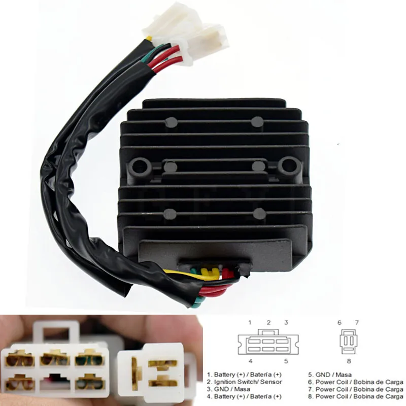 For Honda VF700C VF700 VF700V VF700F VF700S VF1100 VF1100S VF1000F VF1100C VF1000R GL500 GL650 Voltage Regulator Rectifier 12V