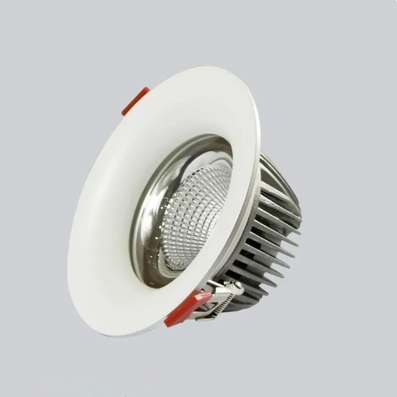 

COB 15W High Power Led Downlights Warm Cold White Recessed Ceiling downLights With Led Drivers AC85-265V