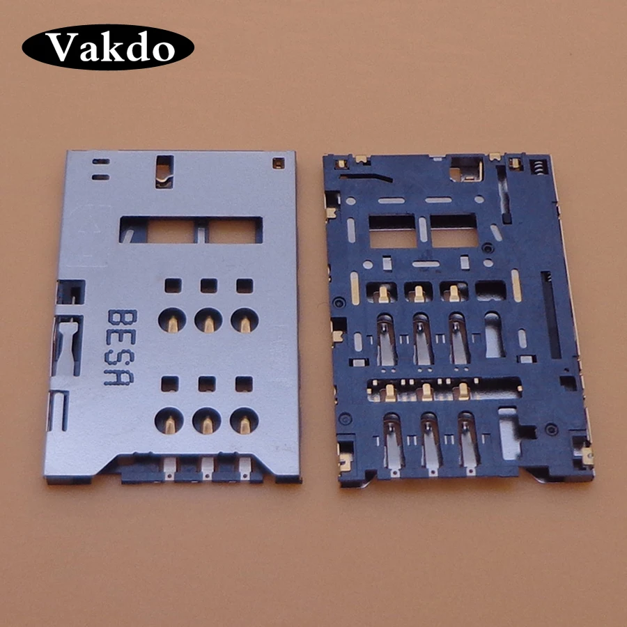 2 Stuks Sim Kaart Lezer Sleuf Lade Houder Module Connector Socket Voor Zte Nubia Z5 Mini Z5mini Nx402 Nx401 Nx40x U956 U807 Stekker