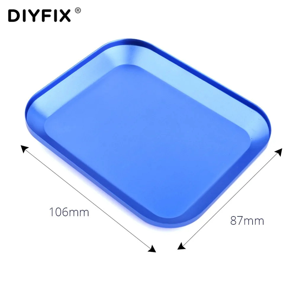 DIYFIX ถาดสกรูแม่เหล็กแผ่นอลูมิเนียมสกรูถาดสำหรับ RC รถรถบรรทุก RC รุ่น Electronics ซ่อมมือเครื่องมือ