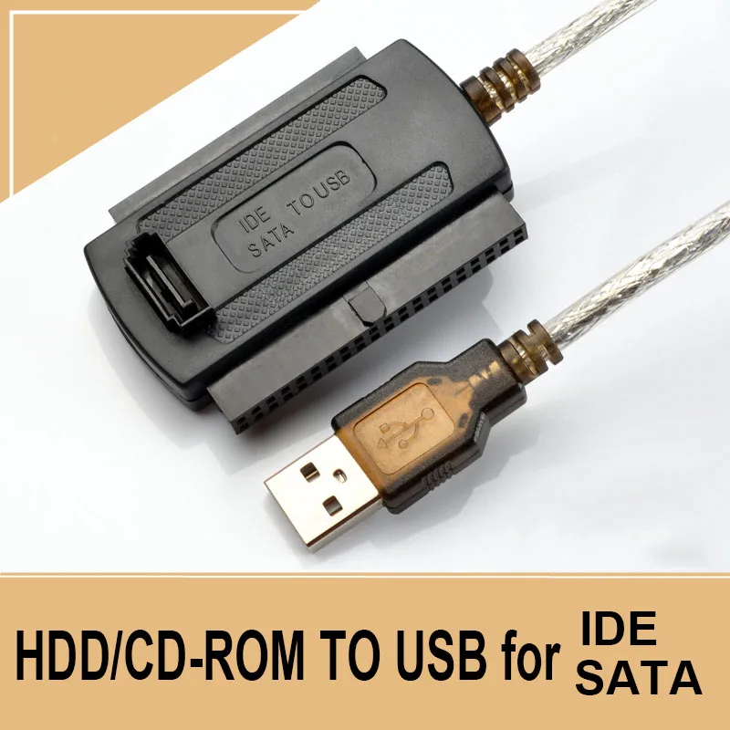 Optional 3-in-1 USB 2.0 To IDE / SATA 2.5",3.5" Hard Drive Disk HDD SSD 480Mb/s Data Interface Converter Adapter Cable