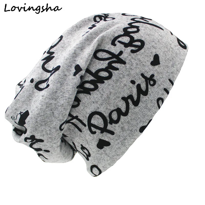 

LOVINGSHA Fashion Brand Autumn Winter Hats For Women Hip-hop Letter Design Ladies hat Skullies And Beanies Men Hat Unisex HT027