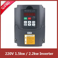 1.5KW / 2.2KW VFD Inverter 220V HuanYang VFD convertitore di frequenza uscita trifase Inverter di azionamento della macchina per motore