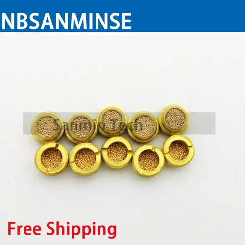 10 teile/los nbsanminse sp Typ Messing Schall dämpfer Abluft schall dämpfer Sinter kupfer Schall dämpfer Filter pneumatisch 1/8 1/4 3/8 1/2 Gewinde – Detail 3