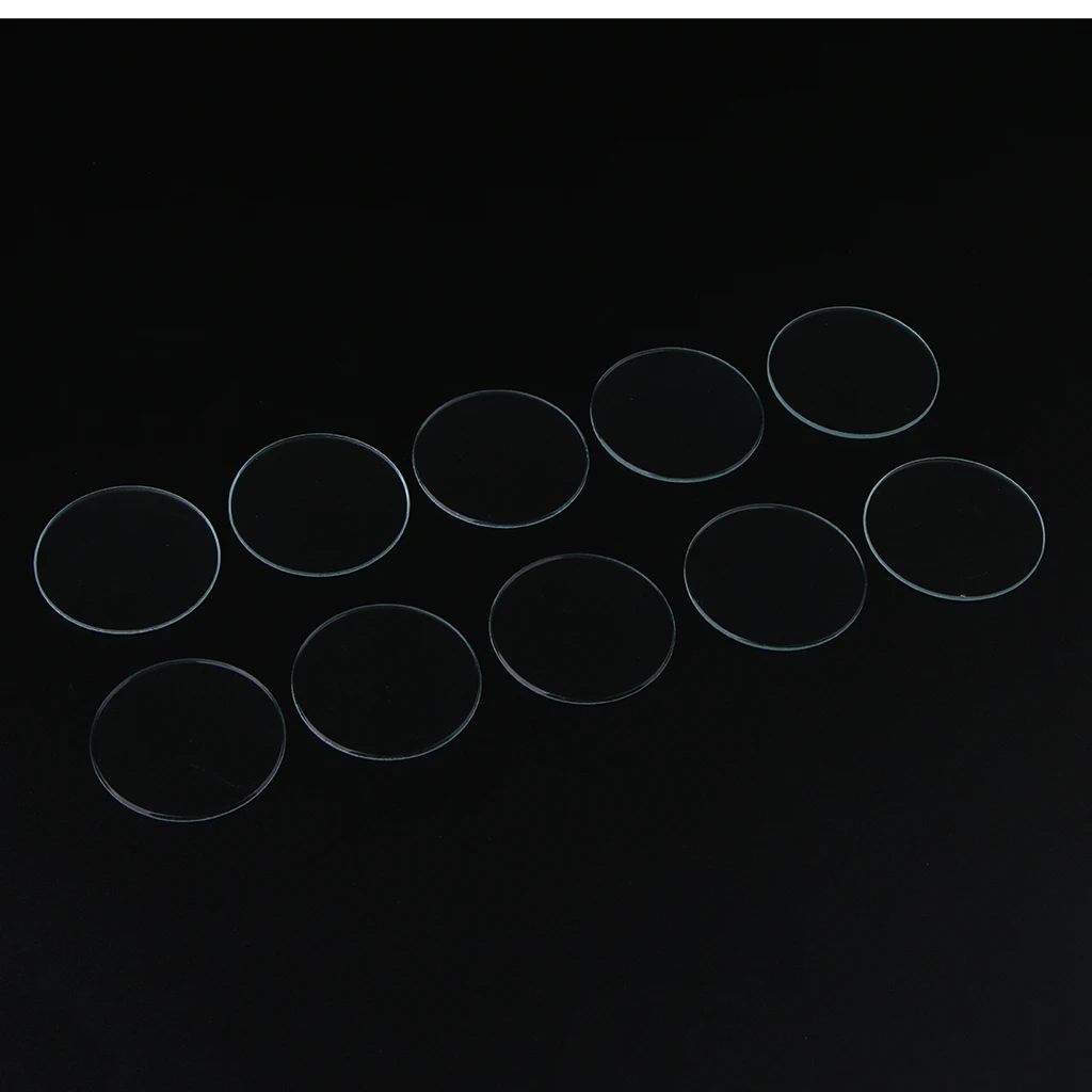 10 Pieces Clear Domed Mineral Glass Watch Replacement Part Watchmaker