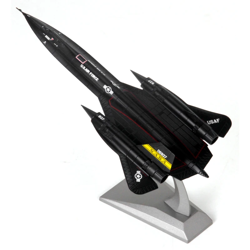 1:144 SR-71 Blackbird Reconnaissance Aircraft Alloy Diecast Model Toy Fighter Toy For Gift Collection