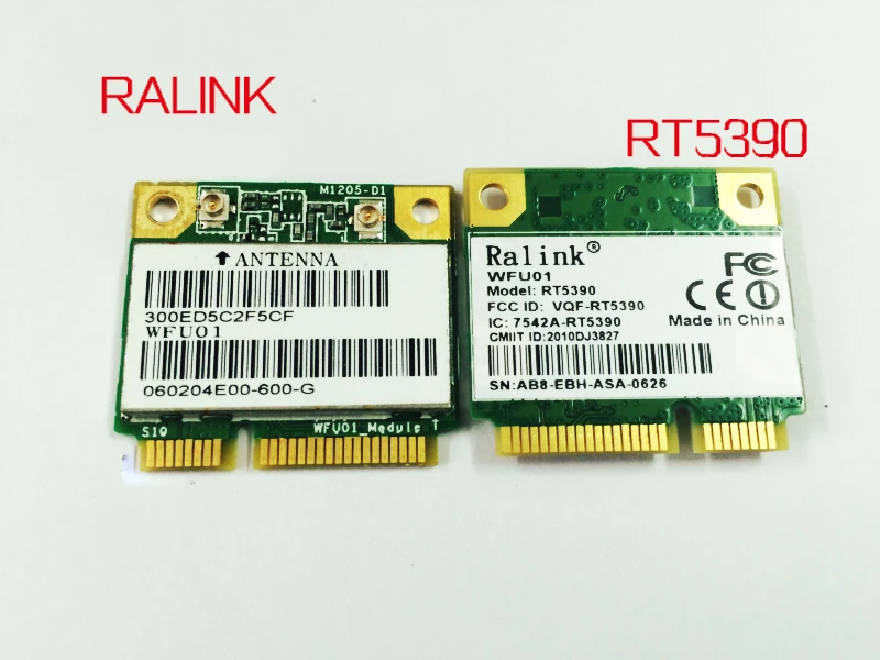 Envío Gratis Ralink RT5390 versión genérica MINI PCI-E tarjeta inalámbrica módulo wifi 150Mbps