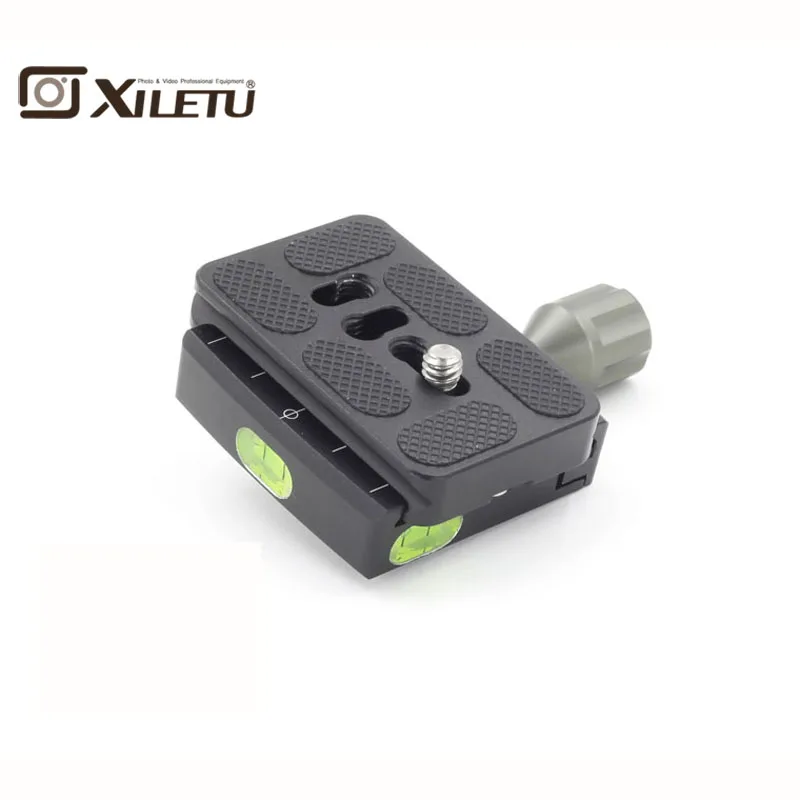 XILETU QR-50 Adapter Plate Square Clamp+PU-50 Quick Release Plate for  Arca Swiss Manfrotto Gitzo RRS