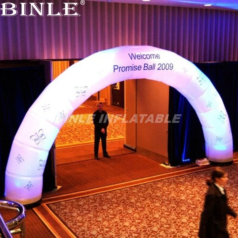 Custom LED giant inflatable advertising arch start finish/inflatable running arch arch for marathon