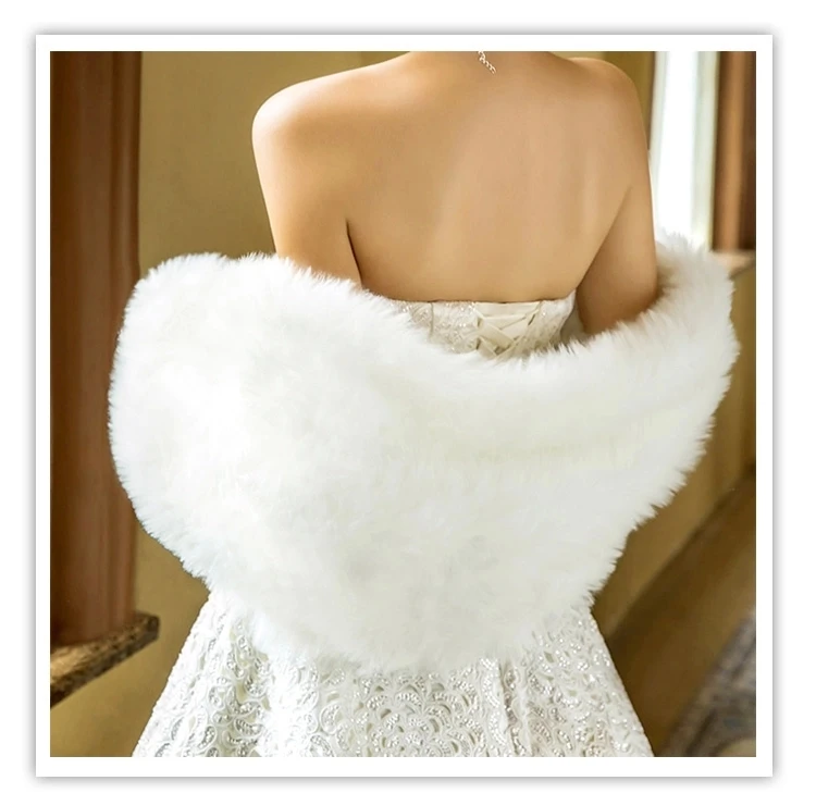 2015 new bride wedding dress white shawl shawl bride winter models thick winter wool shawl