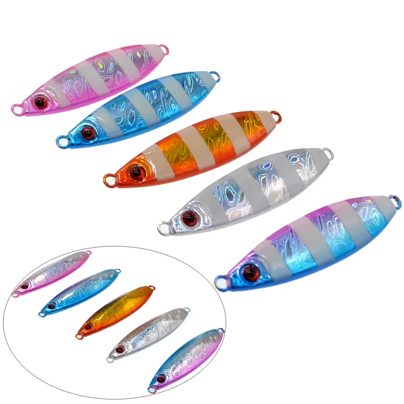 Slow Shaking Jigbait Lure Fishing 20/30/40/50/60g Jigs Artificial Hard Lures Bait Shore Long Cast Bambusa Yellow Carp Bass