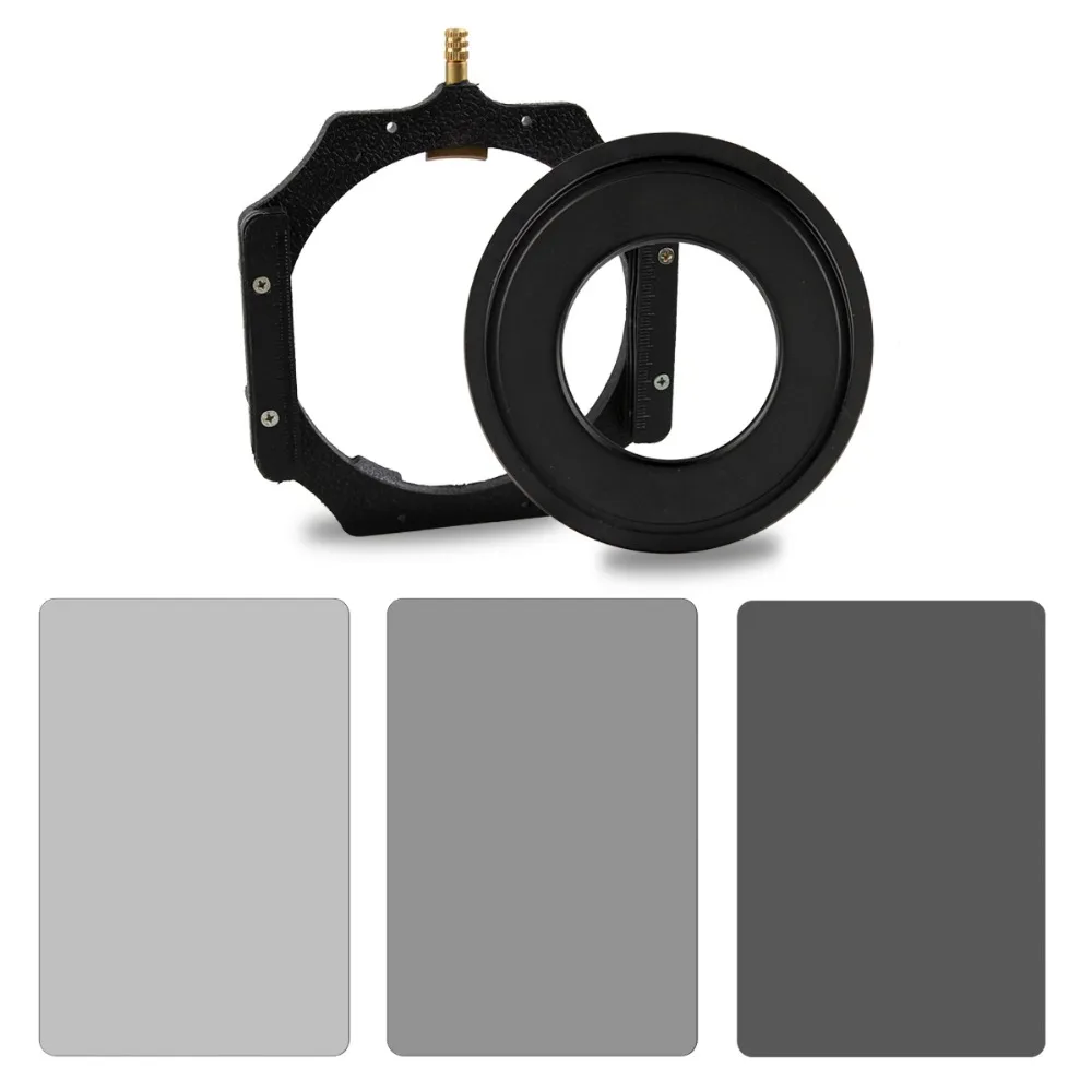 100x150mm ND2 ND4 ND8 ND16 Graduated Neutral Density Blue Orange Yellow 100*150mm Square Filter+Adaptet for Lee Cokin Z series