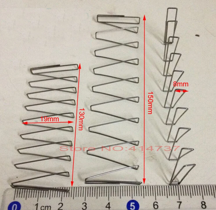 1pcs Carbon steel  0.8*8/19*130/150mm Square compression spring 0.8mm wire micro spring compression spring pressure spring