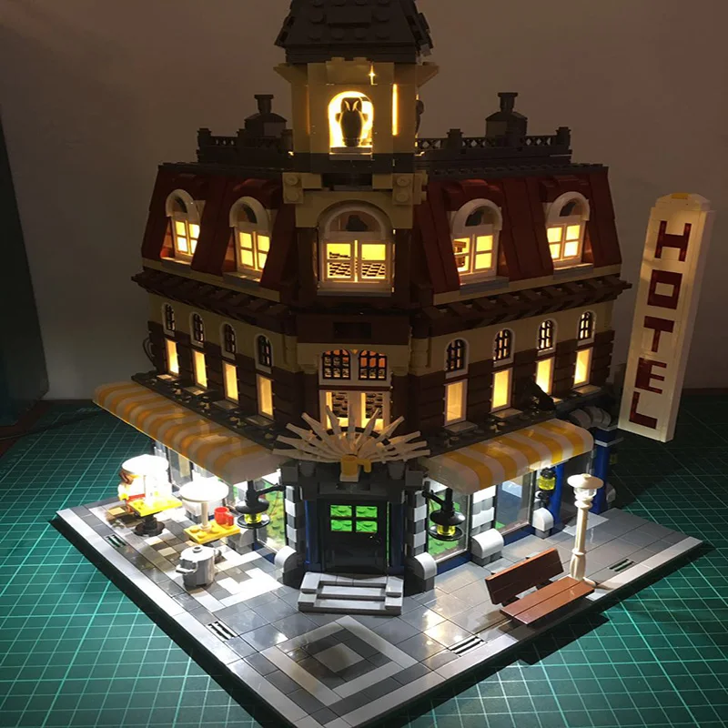 Led Light Set For Lego Building City Street 10182 Cafe Corner Model Toys Compatible 15002 Blocks Creator City Street Lighting