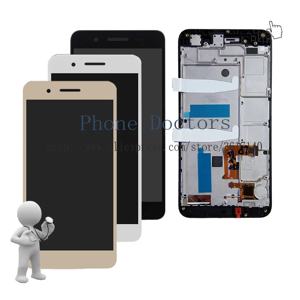 5.0'' New Full LCD DIsplay + Touch Screen Digitizer Assembly With Frame For Huawei Enjoy 5S GR3 TAG-L01 / L03 / L13 / L22 / L23