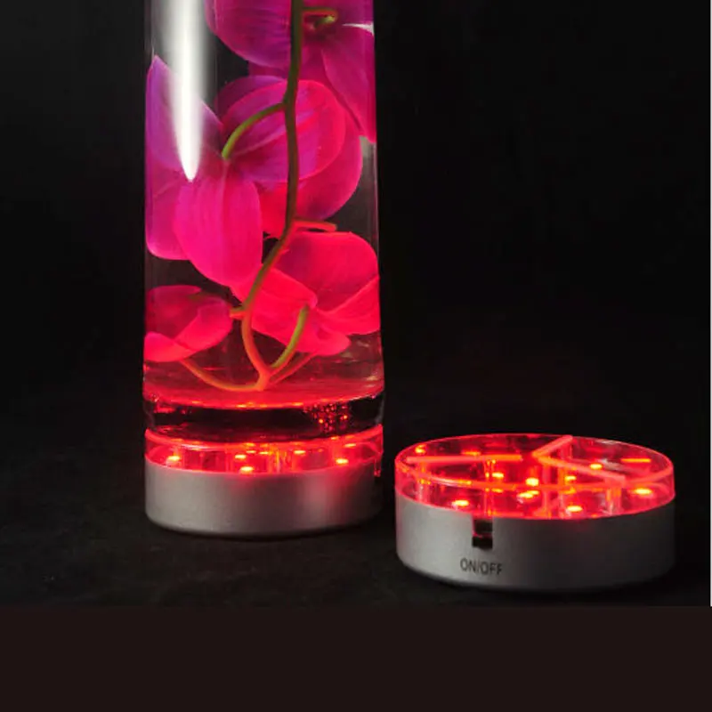 New Cheap 1PC LED Table Light Battery Operated 4inch LED Cup Vase lamps for wedding party decoration with remote control colors