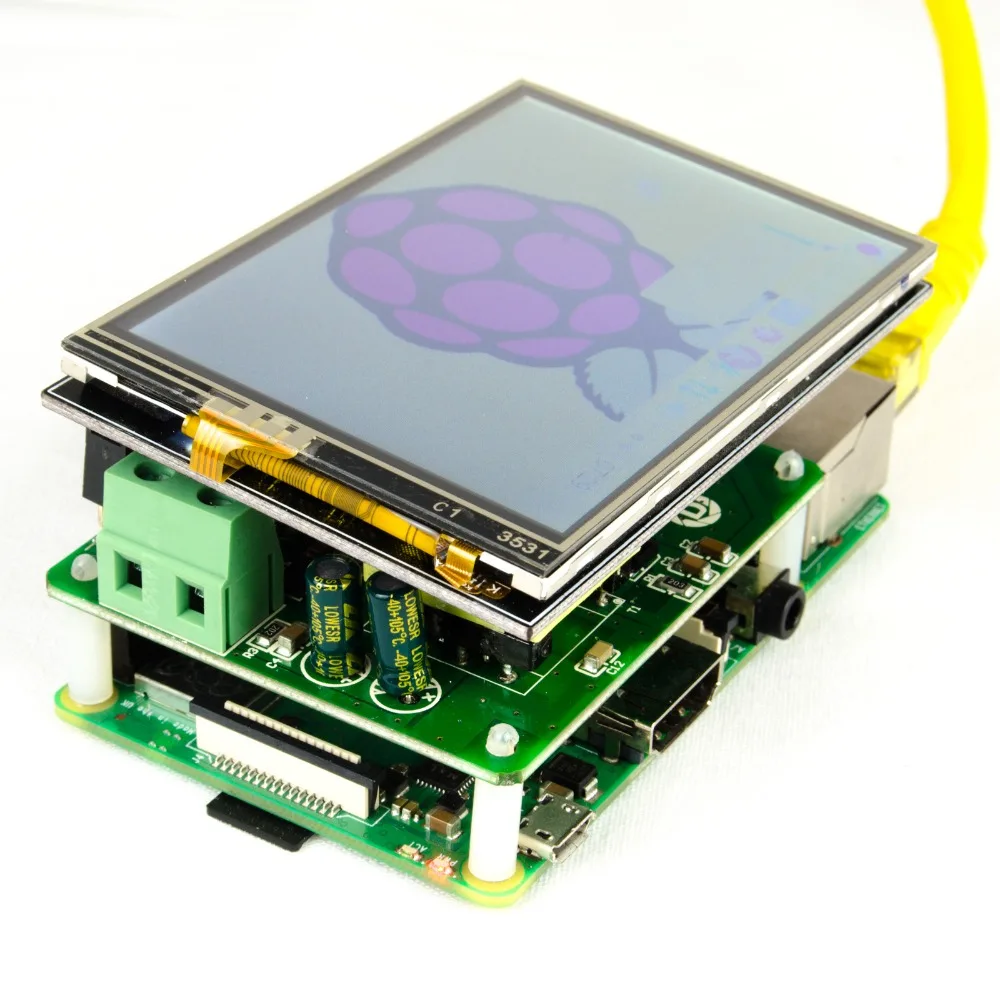 DSLRKIT Gigabit Raspberry Pi 4 4B 3B + 3B Plus PoE Bộ (20W + NÓN + Bật Lửa) nguồn Qua IEEE802.3at DC 5V 4A PoE +