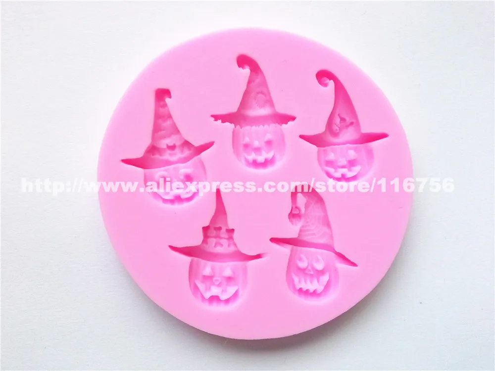 New! Free Shipping Haunted House Elves Shaped Silicone Mold Cake Decoration Fondant Cake 3D Mold Food Grade Silicone Mould 096