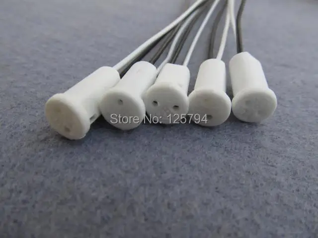 

10pcs/lot free ship G4 LED Ceramic Lamp Holder with 20cm cable , G4 Lamp Base For 12V G4 LED Crystal Lamp / Halogen Lamp Bead