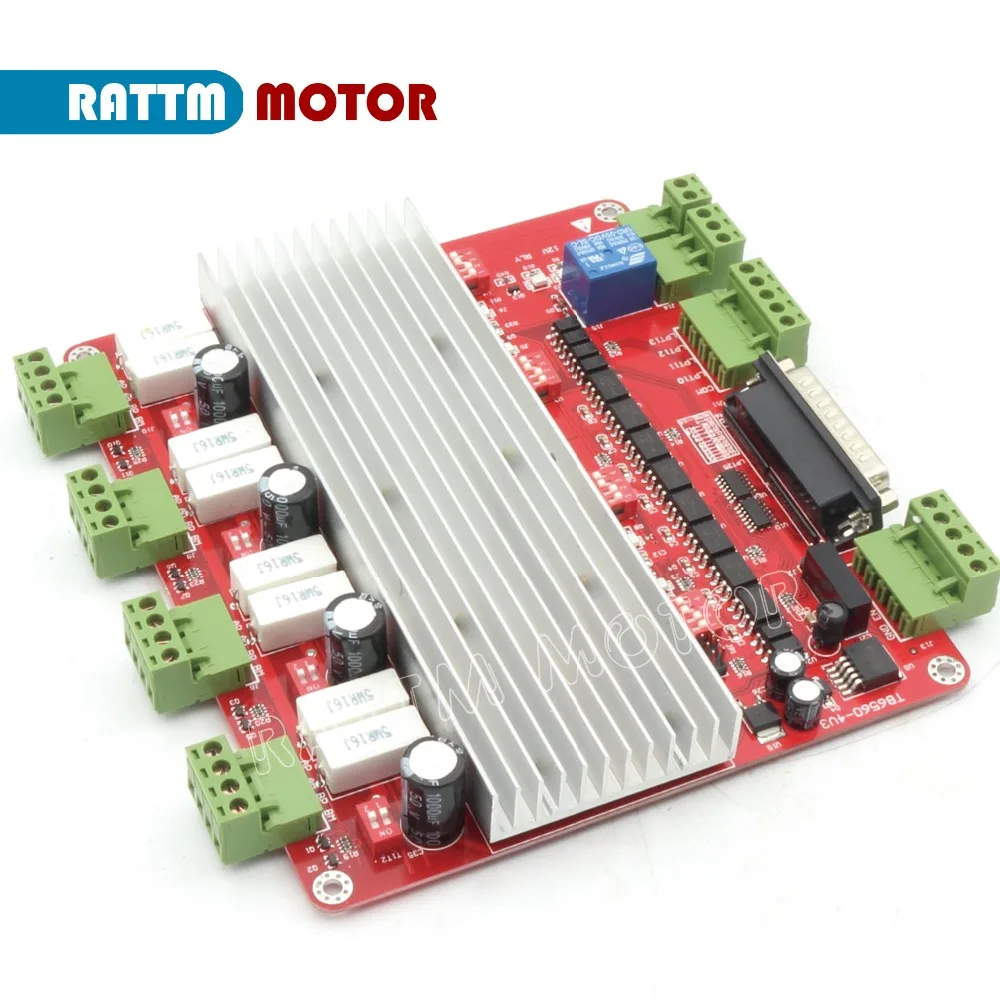 EU free VAT 4 Axis CNC TB6560 stepper motor driver interface card CNC controller board V type for CNC Router Engraving Milling