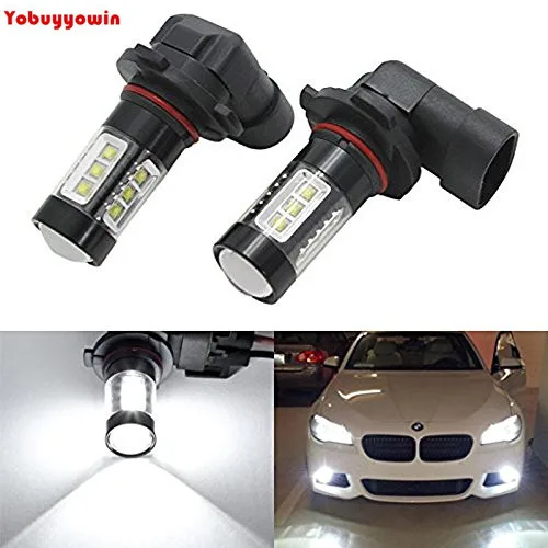 

2 pcs Car Auto 80W CREE Chips 16 LED SMD HB4 9006 hb3 9005 9012 hir2 White Courir Lampe phares Brouillard Phares Ampoule DC12V