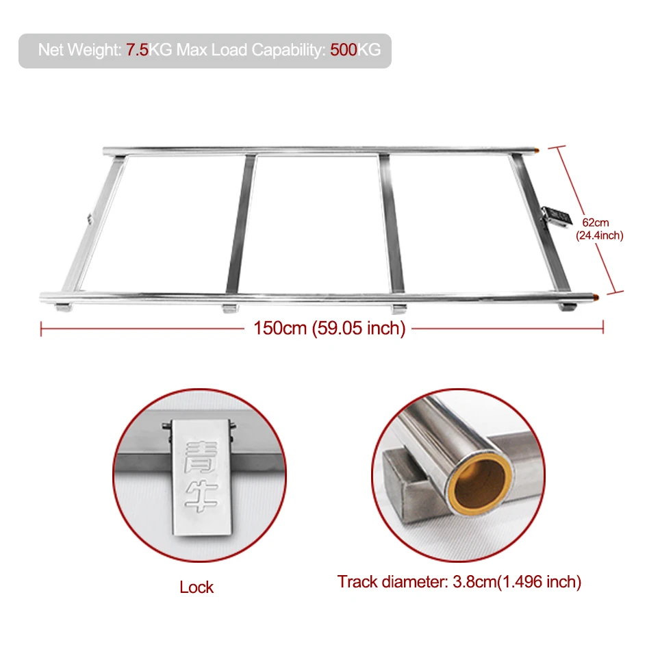 Carga máxima 600lbs resistente inoxidável curvo & trilho reto + carro dolly para vídeo
