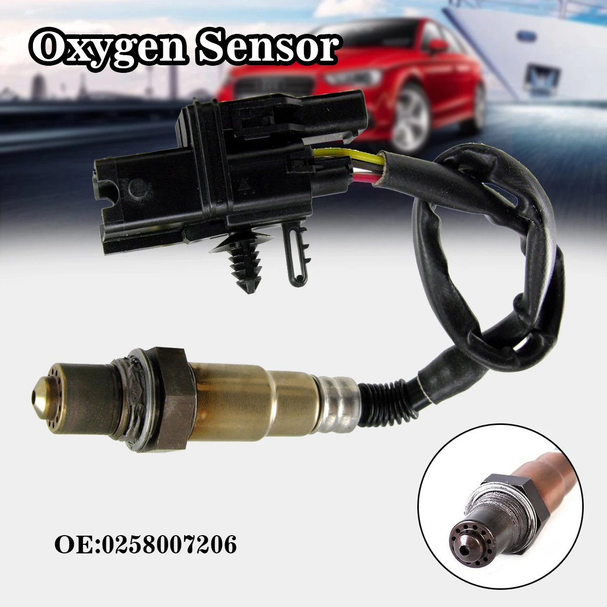 High Performance 0258007206 0258007206 0258007206 LSU4.2 Oxygen O2 Sensor Wideband O2 UEGO Sensor fits PLX, AEM