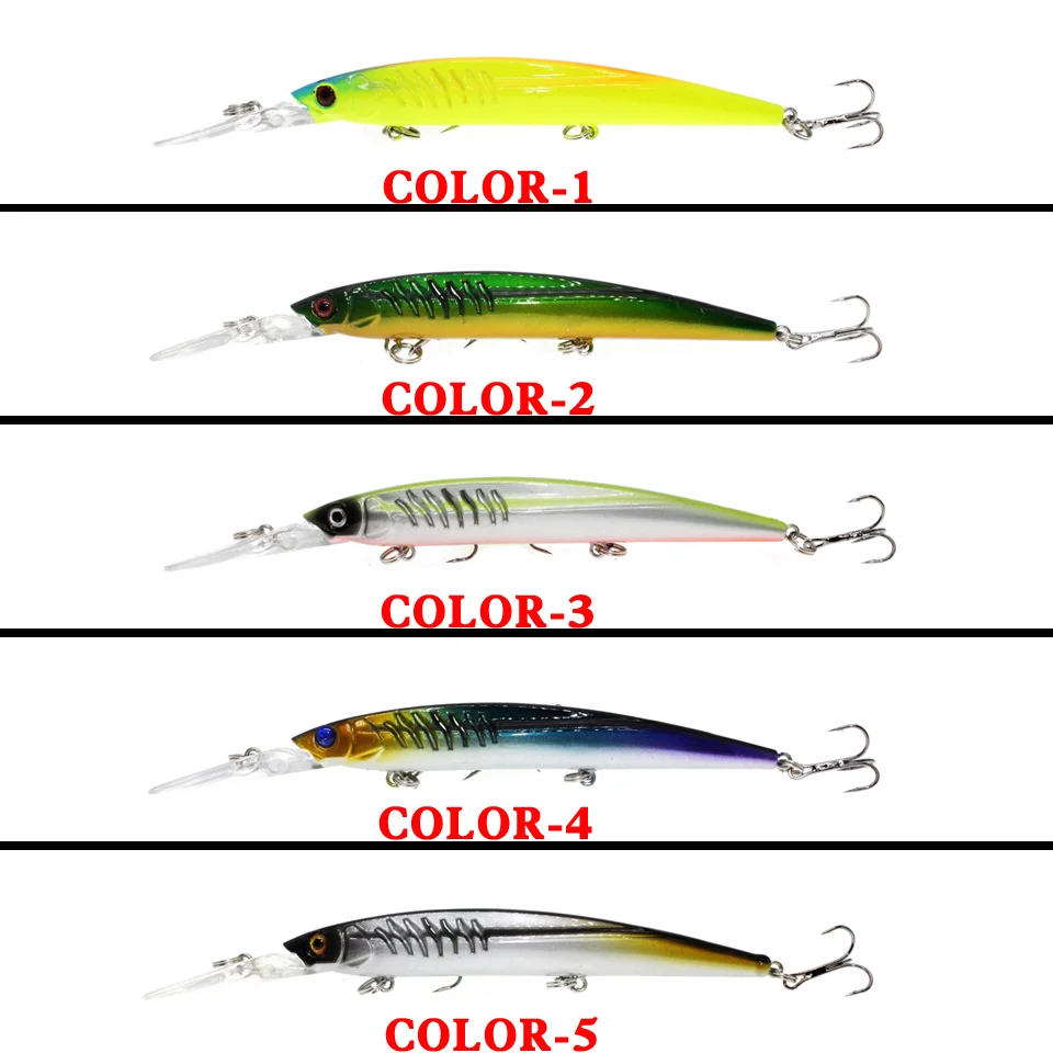 1PCS Fishing Lure Set New Long Tongue Isca Artificial Wobbler Pesca Fishing Bait fishing tackle Wholesale Minnow 14.5CM/12.2G